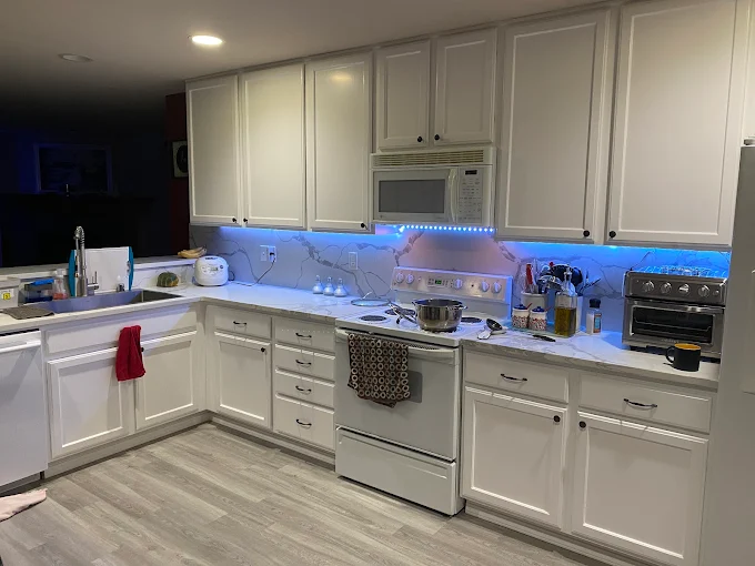 Bathroom construction work